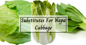 Substitutes For Napa Cabbage.